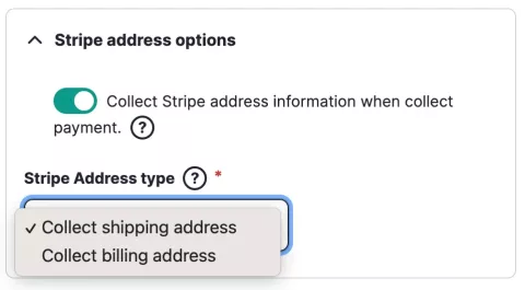 Stripe Webform Payment configuration- Address